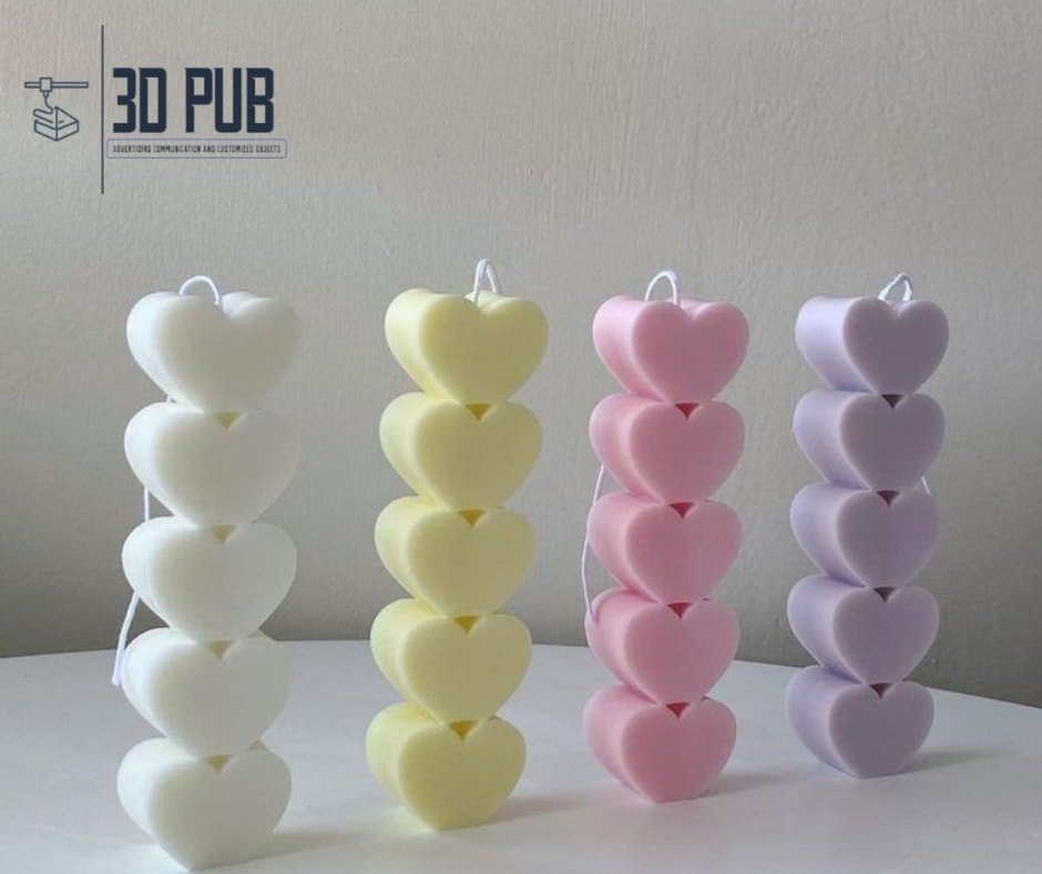 MULTIPLE HEARTS MOLD